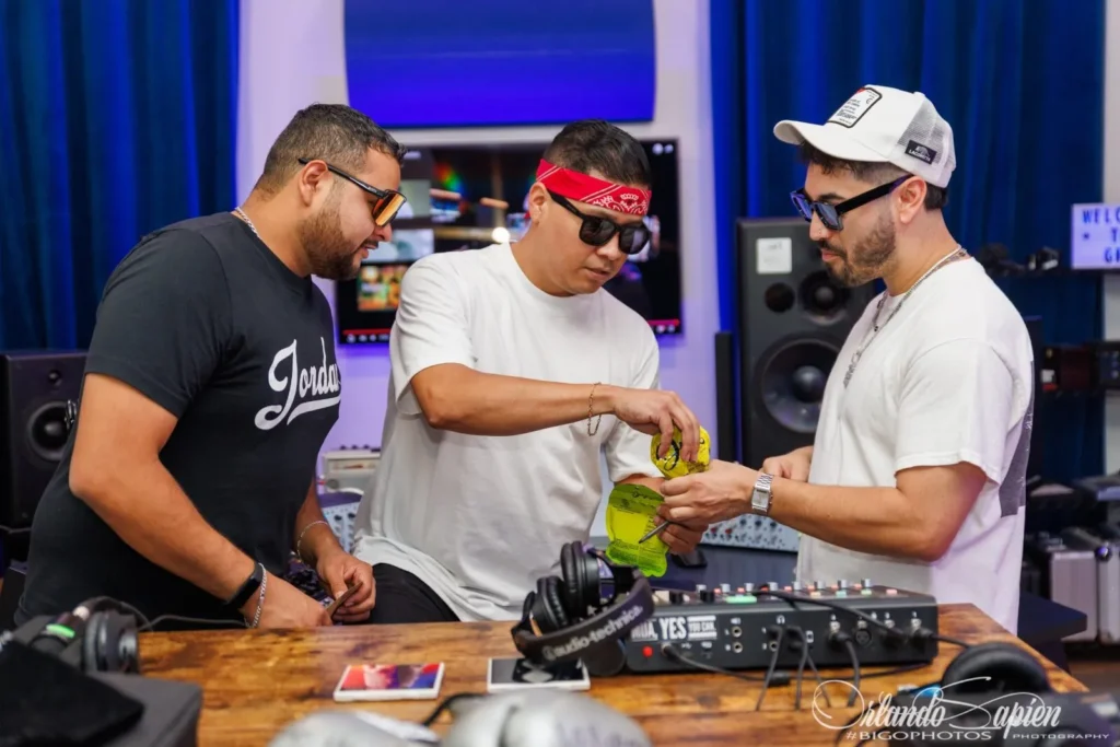 The TakeOver Show recording in the studio
