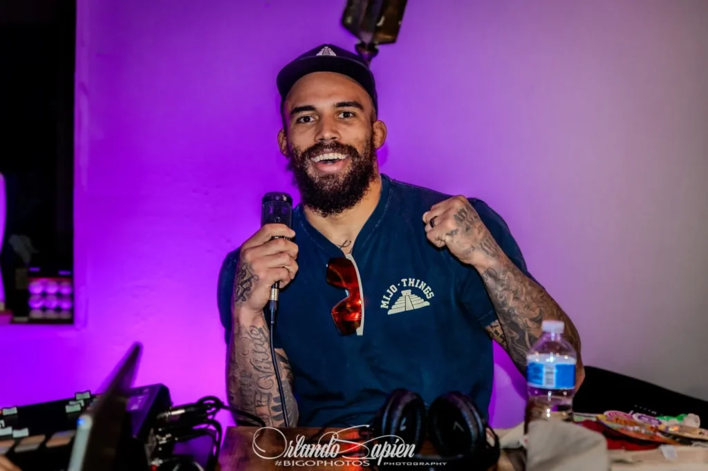 Guest smiling during a TakeOver Show interview