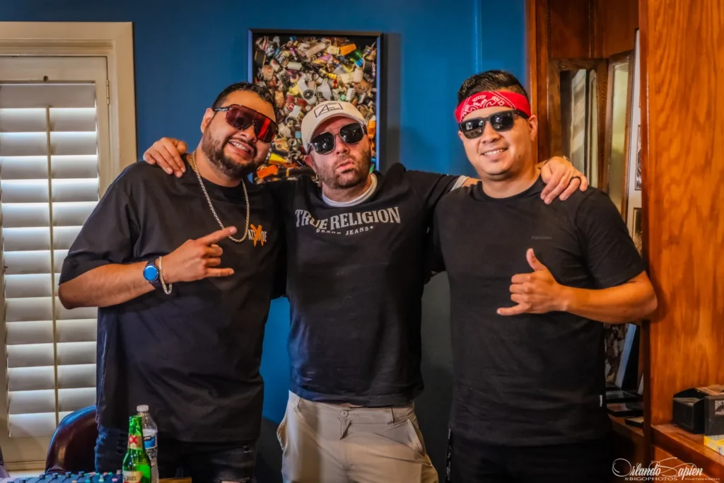 The TakeOver Show crew posing with a past guest