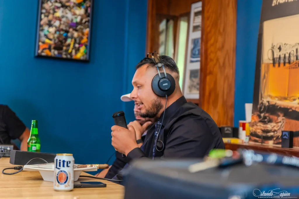Misa and Chuy with a guest on The TakeOver Show
