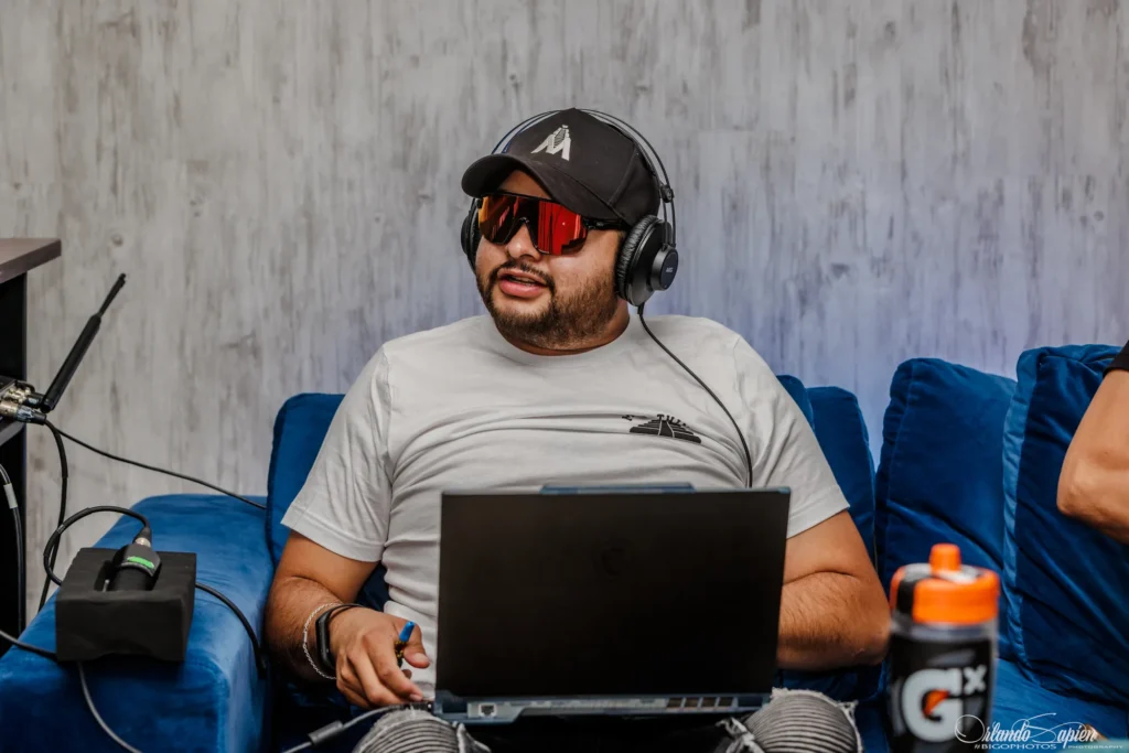 Misa and Chuy with a guest on The TakeOver Show