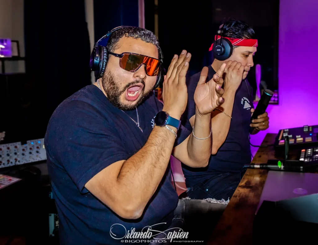 Misa and Chuy with a guest on The TakeOver Show